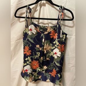 Banana Republic Floral Tank with Adjustable Straps XS